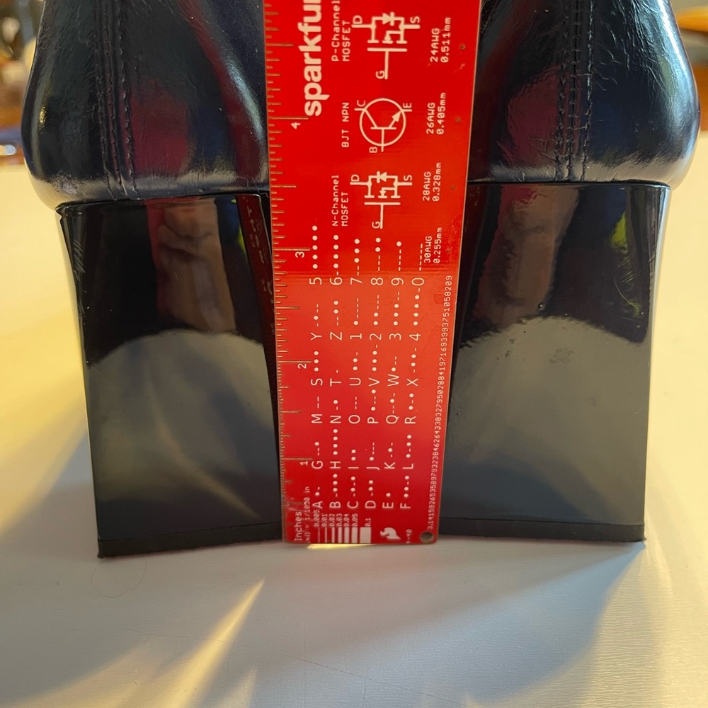 L’Intervalle | NAVY Patent leather ankle boots - Picture 5 of 11